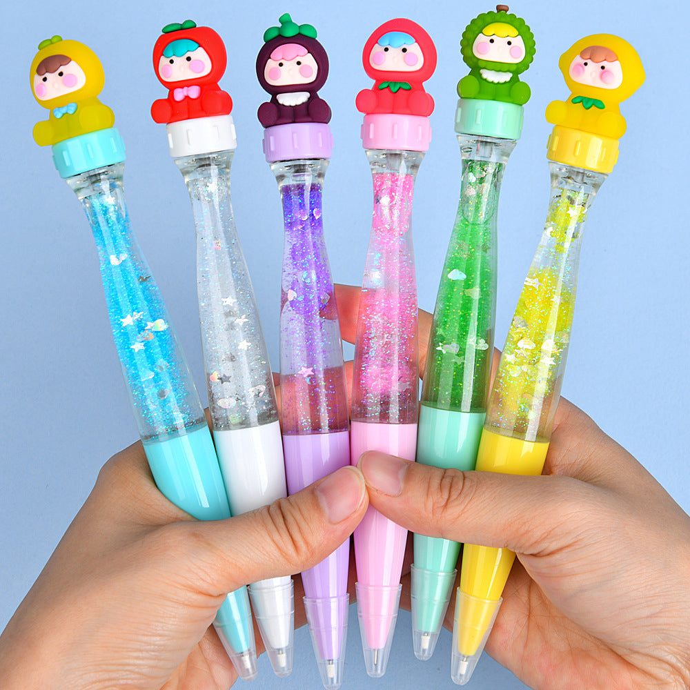 Capybara Fidget Rotating Gel Pen | Kawaii Stress Relief Pen for Students