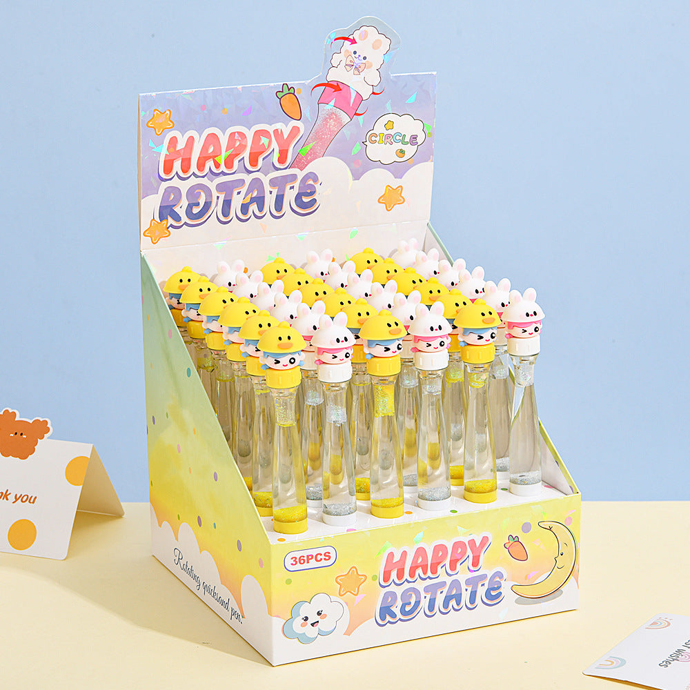 Capybara Fidget Rotating Gel Pen | Kawaii Stress Relief Pen for Students