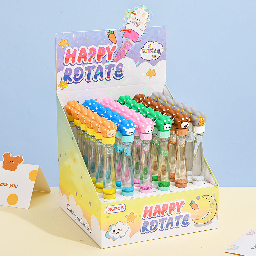 Capybara Fidget Rotating Gel Pen | Kawaii Stress Relief Pen for Students