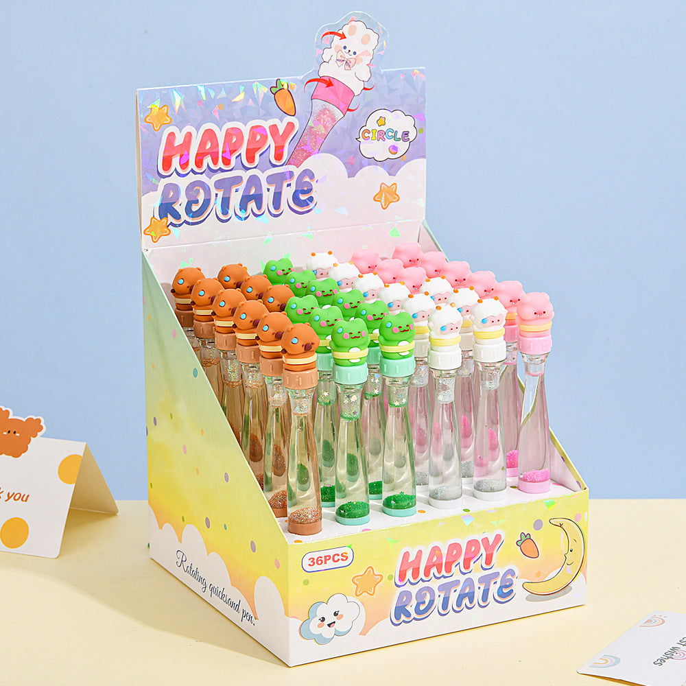 Capybara Fidget Rotating Gel Pen | Kawaii Stress Relief Pen for Students