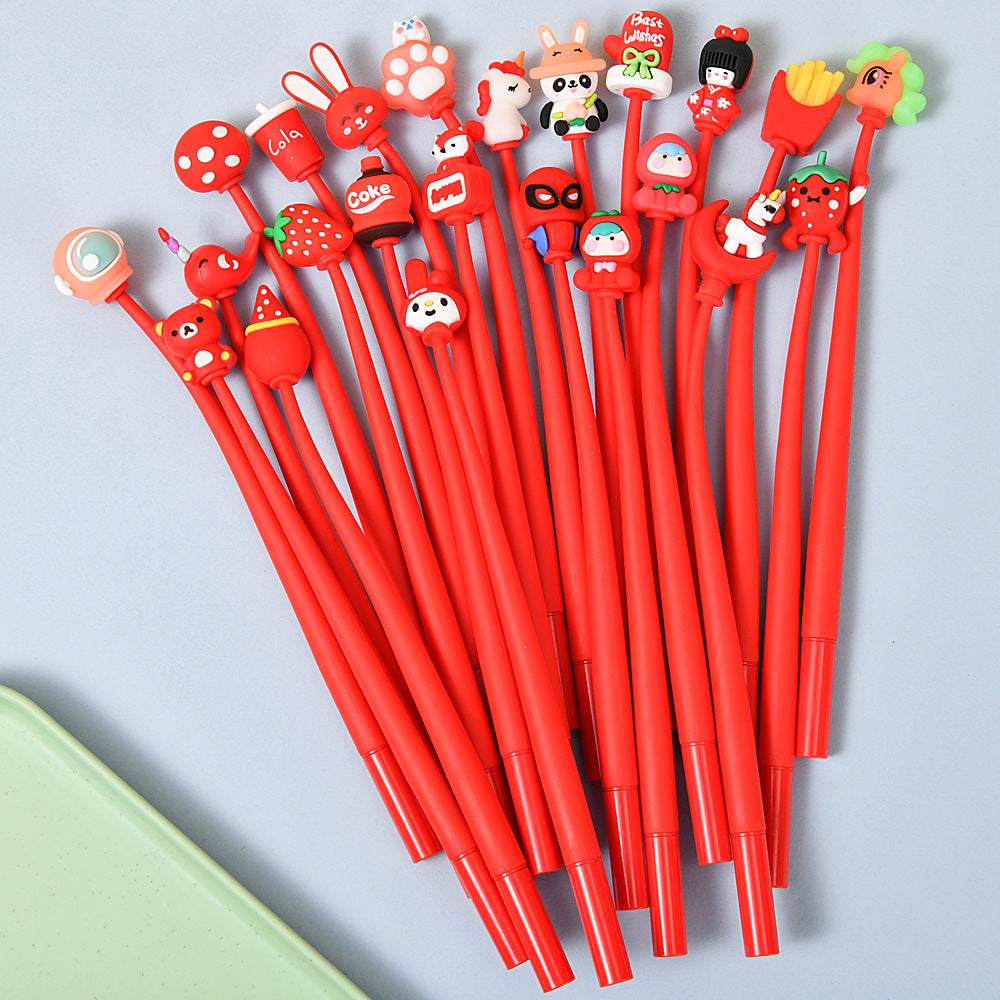 Kawaii Cartoon Shaker Gel Pen | Cute Stress Relief Pen for Students & Kids