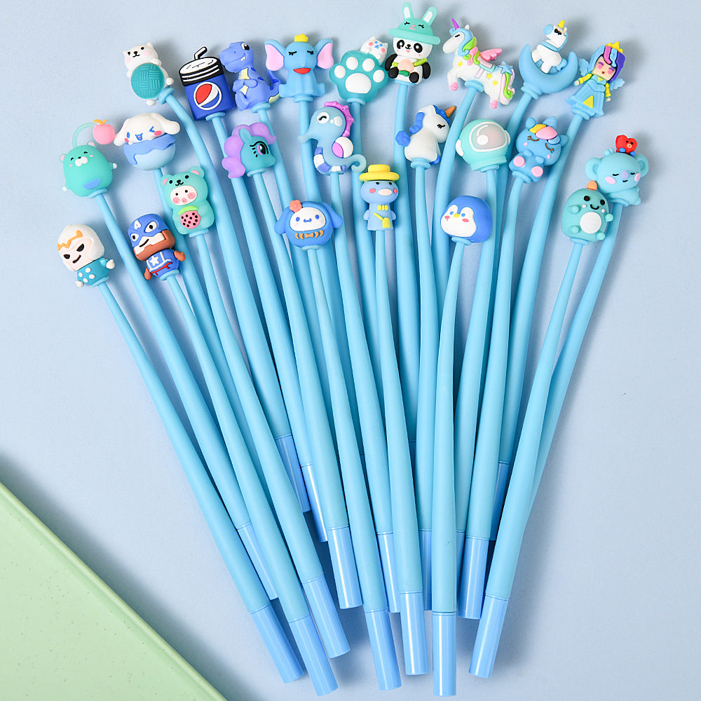 Kawaii Cartoon Shaker Gel Pen | Cute Stress Relief Pen for Students & Kids